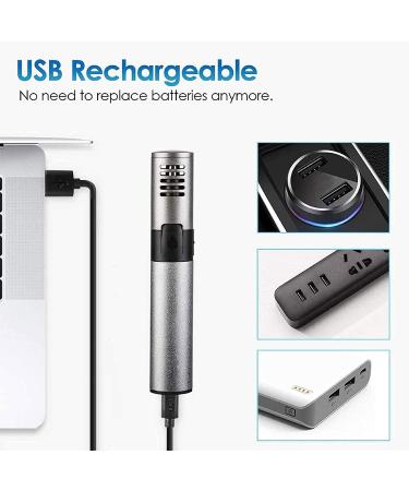 Professional Painless Ear & Nose Hair Trimmer - Dual-Edge Stainless Steel Blades for Men & Women | Electric Facial Hair Remover & Clipper - Buy Online on GoSupps.com