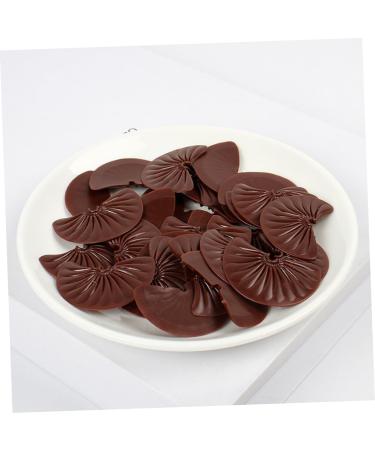 HEMOTON 24pcs Imitation Chocolate Chips Interesting Fake Chocolate Multi-function Fake Chocolate Simulated Decorative Chocolate Decor Chocolate Models Material Food Play Pvc 3.50X2.50X0.20CM 1 - Buy Online on GoSupps.com