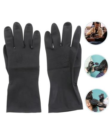 Angoily 6 Pairs Medium Large Thick Rubber Men Shampoo Guantes Desechables Salon Large Hair Coloring Hair Color Pellets Non-slip Man - Buy Online on GoSupps.com