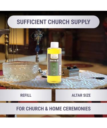Anointing Oil Myrrh 4 Oz - Holy Oil for Prayers Church Ceremonies & Home Blessings | Symbolizes Grace & Peace - Buy Online on GoSupps.com