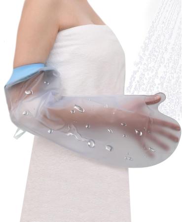 Naletie Waterproof Cast Cover Arm Reusable Adult Short Arm Cast Cover for Shower Arm Hand Cover for Shower Dressing Bandage Protector Watertight Protection for Broken Arm Finger Wrist (Blue)