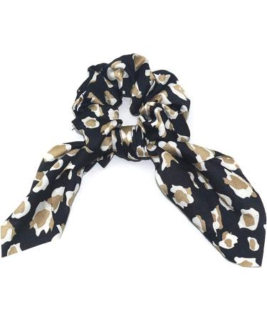 Fodattm Set of 4 Leopard Elastic Rabbit Ear Hair Scrunchies Hair Band Bowknot Hair Rope Ponytail Holder Hair Ties - Buy Online on GoSupps.com