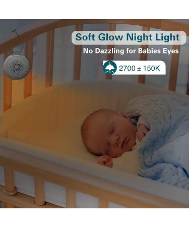 White Noise Machine for Adults & Babies | Loycco Portable Sound Machine with 12 Soothing Sounds, Night Light, Timer & Lanyard - Buy Online on GoSupps.com