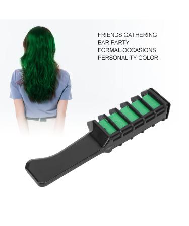 Temporary Hair Chamber Comb - Portable Disposable Hair Color Pencils for Cosplay | Dark Fluorescent Green - Buy Online on GoSupps.com
