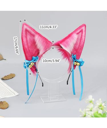 amangul Cartoon Ear Shape Hair Hoop with Bowknot Decors Hair Holder Cosplay Party Headwear for Teenagers Adult - Buy Online on GoSupps.com