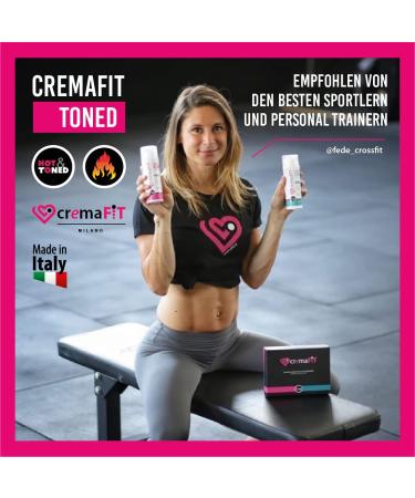 CREMAFIT Anti-Cellulite Toning Treatment (2-Set) - Strong Tightening for Legs & Buttocks 300ml - Fight Stubborn Fat & Cellulite - Buy Online on GoSupps.com