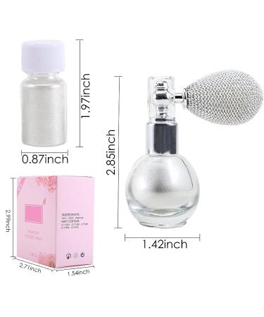 Jutqut Body Glitter Spray - Refillable Shimmer Spray for Hair, Face & Body - Pearlescent White Glitter Dust for Women - Lightweight Makeup for Halloween & Festive Glow - Buy Online on GoSupps.com