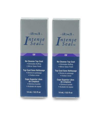 IBD Intense Seal No-cleanse UV Top Coat 0.5 oz 2 Pack