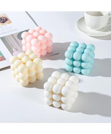 Buy Off-White Scented Candles | 2Pcs Decorative Bubble Candles Set for Home Decor - Perfect Gifts for Mother Friends & Lover - Buy Online on GoSupps.com