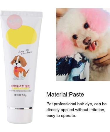 Pet-safe 80g Hair Color Dye Gel for Dogs and Cats - Non-Toxic and Natural Pigment, Harmless and Safe for Pets - Pink - Buy Online on GoSupps.com