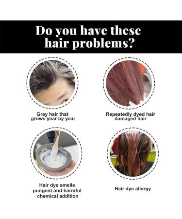 Anshka Bubble Plant Hair Dye Shampoo Household Easy to Wash Hair Washing Color Cream Plant Bubble Hair Dye Shampoo Instant Natural Hair Dye Shampoo for Women and Man Hair Washing Brown - Buy Online on GoSupps.com