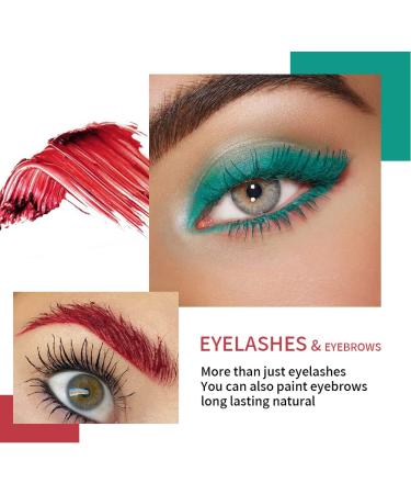 Colored Mascara Set - 14 Waterproof Colors for Voluminous Eyelashes | Fast Dry, Curling, No Flaking, No Clumping | False Lash Effect | Perfect for Eye Makeup - Buy Online on GoSupps.com