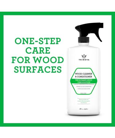 TriNova Wood Cleaner & Conditioner Wax Polish - Furniture & Cabinets - Removes Stains, Restores Shine - 18 OZ - Buy Online on GoSupps.com