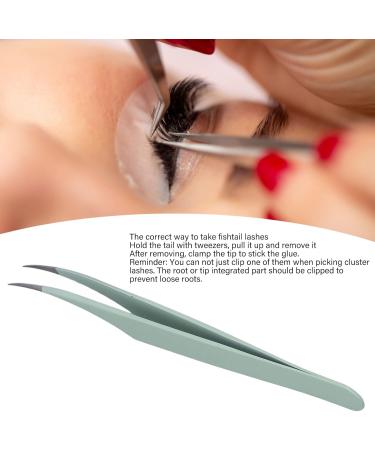 Curved Eyelash Tweezers - Ergonomic Stainless Steel Bright Color | Safe & Essential for Beauticians & Beauty Salons - International Shipping Available - Buy Online on GoSupps.com