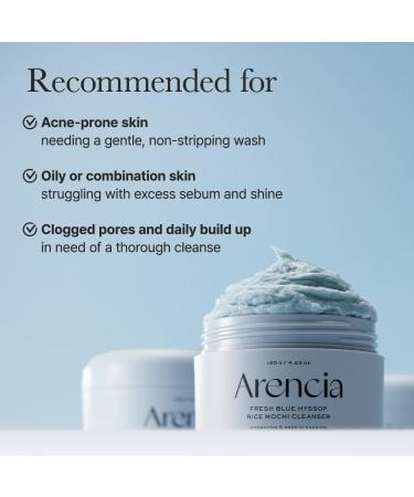 ARENCIA Hyssop - Exfoliant et claircissant pour le visage - Pour tous les types de peau - Contre la stup fiance s bum et les points noirs - 120 g 120 g (Lot de 1) bleu - Buy Online on GoSupps.com