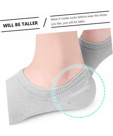 NOLITOY Men's Heel Covers & Sneakers | Plantar Protection & Height Increase Socks - Unusual Sneaker Boots for Comfort - Buy Online on GoSupps.com