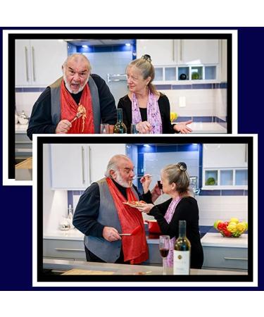 Dignified Adult Bib Scarf | Reusable Clothing Protector for Eating | Midnight Garden Design - Buy Online on GoSupps.com