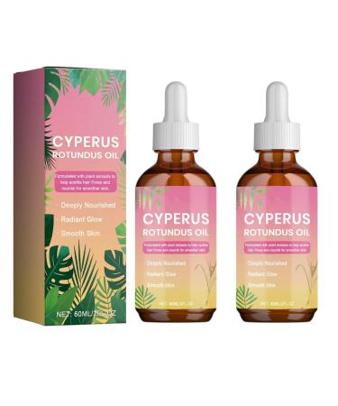 2PCS Cyperus Rotundus Oil For Hair Removal Natural Herbal Product Reduces Hair Growth Suitable For All Skin Types