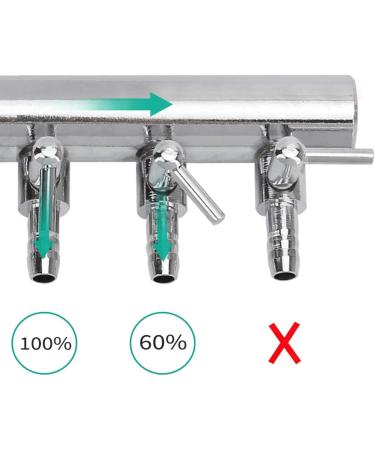 Pawfly 8-Way Aquarium Air Flow Regulator | Chrome Copper Splitter Valve for International Shipping - Buy Online on GoSupps.com