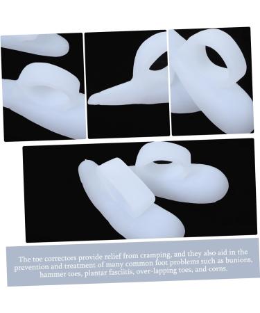 Men's Silicone Toe Separator Set - 4 Pairs | Bunion Pad, Foot Protectors, Gel Spacers, Insoles | Foot Care Kit for Hammer Toe, Curly Toe, and Bunion Relief - Buy Online on GoSupps.com