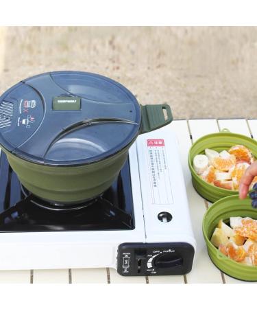 2.5L Collapsible Camping Cook Pot,Portable Cookware for Outdoor Hiking - Buy Online on GoSupps.com