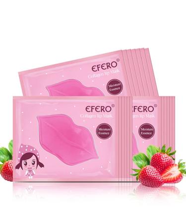 BEUKING Collagen Lips Pad Moisturizing Lip Gel Patch for Restore Dry Skin Hydrated Lip Firming Daily Care (15 Pcs)