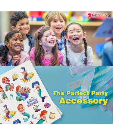 Mermaid Tattoos for Kids - 10Pcs Temporary Birthday Party Props | Girls Mermaid Party Favors - Buy Online on GoSupps.com