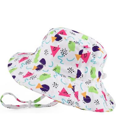 LACOFIA Toddler Baby Sun Hat | Wide Brim Bucket Hat for Outdoor Activities | Adjustable 6-24 Months | Unisex Kids Summer Hat with Watermelon Design - Buy Online on GoSupps.com
