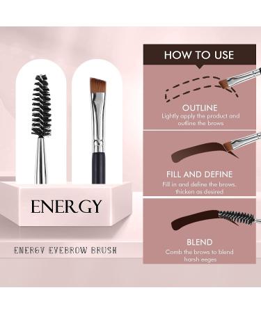 Buy ENERGY Head-n-Butt B&B Double Brow Brush for Eyebrows Eyeliner & Lip Liner - Premium Quality Fast International Shipping - Buy Online on GoSupps.com