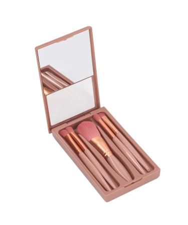 Premium Cosmetic Brush Set Essential Brushes for On-The-Go Travel and Home Use Makeup Tool Sets