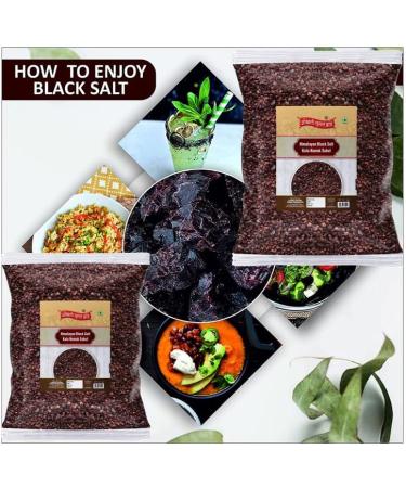 Okhli Musal Brand Kiln Fired Kala Noon Exotic Mineral Rich Black Salt Fresh Himalayan Black Salt | Black Salt Grinder Perfect for Chaats Chutneys Salads Fruits Grilled Chicken-400GM*1Pack - Buy Online on GoSupps.com