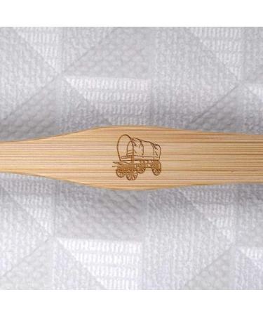 Eco-Friendly Azeeda Covered Western Wagon Bamboo Toothbrush - International Shipping Available - Buy Online on GoSupps.com