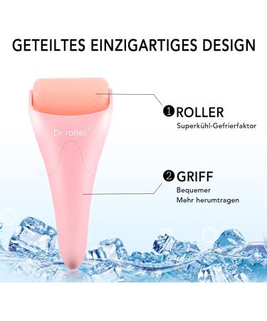 Dr. Roller Ice Roller - Silicone Face Roller for Tightening Reducing Pores & Swelling | Migraine Relief - Pink - Buy Online on GoSupps.com