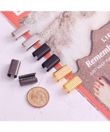 Adjustable Leather Rope Clip Crimping Cord Clamp 20mm 120pcs - Black | DIY Leather Cord Making - Buy Online on GoSupps.com