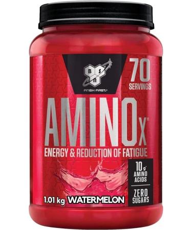 BSN Nutrition Amino X Supplement with Vitamin D Vitamin B6 and Amino Acids Watermelon Flavour 70 Servings 1 kg Watermelon 1kg