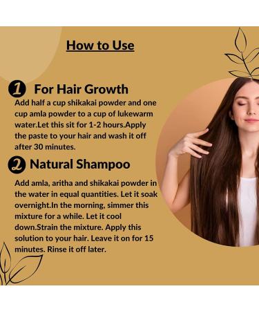 AnNafi Shikakai Pods - Organic Acacia Concinna Shampoo & Hair Cleanser | 500g Natural Whole Hair Wash - Buy Online on GoSupps.com