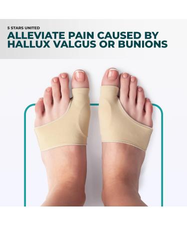 5 Stars United Bunion Corrector and Relief Sleeve Bundle - Small and Big Toe Separators for Hammer Toe Straightening - Buy Online on GoSupps.com