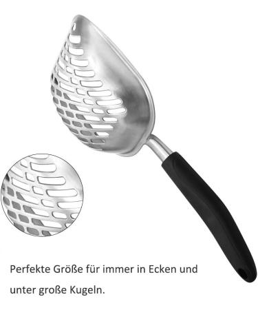 NzamBles Cat Litter Scoop | Comfortable Stainless Steel Pet Litter Scoop for Dogs & Cats - International Shipping Available - Buy Online on GoSupps.com