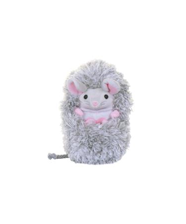 Curlimals Popsy Mouse Cute Interactive Soft Toy Responds To Touch: Talks Makes Noises Curls Into A Ball! Grey