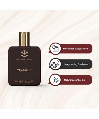 Th.e M.an Co.mpany Tr.anquil Perfume For Men - 50ml | Premium Long Lasting Fragrance | Citrusy Floral and Musky - Buy Online on GoSupps.com
