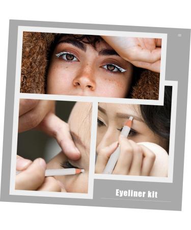 Beatifufu 4pcs White Line Drawing Eyebrow Pencil Girl Eyeliner Tool Eye Shadow Pencil White Brow Mapping Pen - Buy Online on GoSupps.com