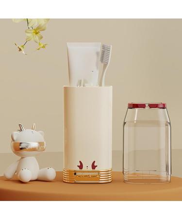 Awakentti Portable Toothbrush Case & Toothpaste Container - Travel Holder for Bathroom School Camping & Work - Buy Online on GoSupps.com