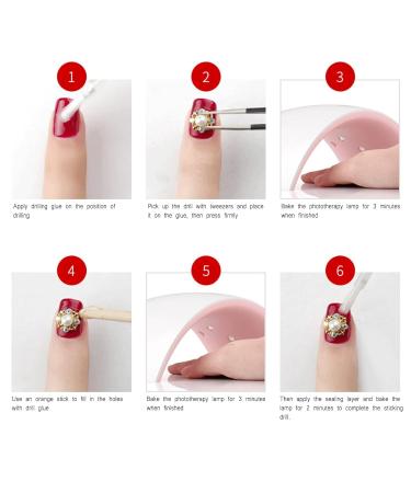 Gel Nail Polish Remover Clips Nail Glue Nail Jewelry Large Diamond Transparent Glue Nail Glue Special Inlaid Diamond Durable 8/15ml Pickup Mini A A - Buy Online on GoSupps.com