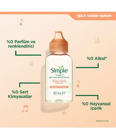 Simple Protect 'N' Glow Radiance Booster SPF 30 naturally preservative free moisturiser for dull & tired skin 50 ml (Pack of 2) - Buy Online on GoSupps.com