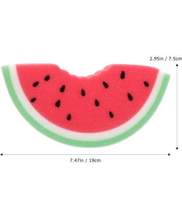 Luxshiny 4pcs Fruit Shower Brushes for Babies & Toddlers - Fun Watermelon Strawberry Kiwi Bath Sponges - Buy Online on GoSupps.com