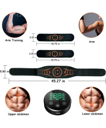 ZQIN EMS Training Device | Abdominal Muscle Trainer for Men & Women | Electric Belly Trainer & Equipment for Waist Arms & Thighs - Buy Online on GoSupps.com