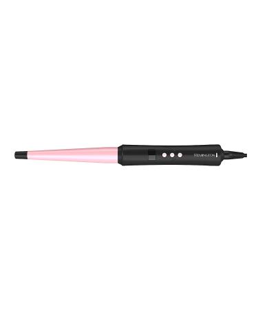 REMINGTON Pro Pearl Ceramic Conical Curling Wand | Digital Controls | 10 Heat Settings | Black/Pink | CI95AC4 | 0.5-1 Inch - Buy Online on GoSupps.com