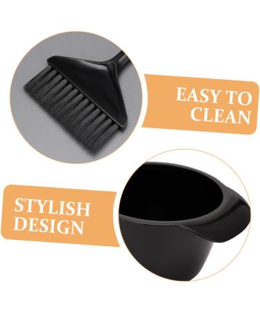 iplusmile Kit Teinture Capillaire 3 Pi ces Bol Pinceau et B tonnet M langeur Noir pour Salon de Coiffure Usage Maison Soin Cheveux Coloration Uniforme - Buy Online on GoSupps.com