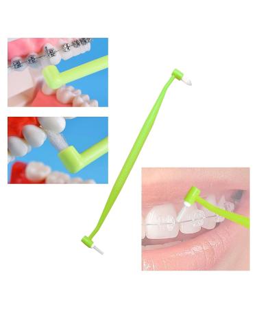 HRASY 4 Pieces Orthodontic Toothbrush Double-Ended Interspace Brush for Braces - Tiny Soft Trim Head - Teeth Detail Cleaning - 4 Colors - Buy Online on GoSupps.com