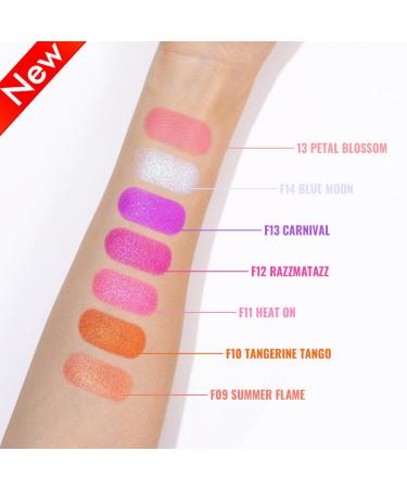 Oulac Rouge Powder Blush - Vegan Highly Pigmented Durable Gentle Shimmer | 1 Pack F13 Carnival (Purple Cactus Flower) - International Shipping Available - Buy Online on GoSupps.com